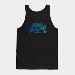 Geometric Bear Wild Alaska Mountain Animal Hipster Gay Bear | BearlyBrand Tank Top